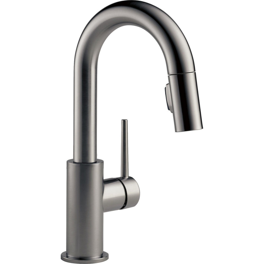 Delta Trinsic Pull-Down Bar/Prep Faucet - Black Stainless