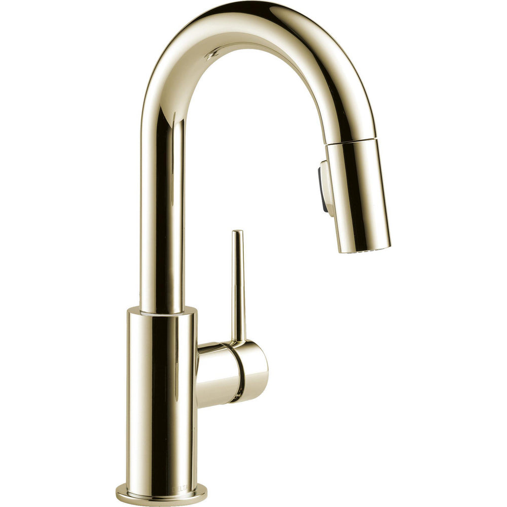 Delta Trinsic Pull-Down Bar/Prep Faucet - Polished Nickel