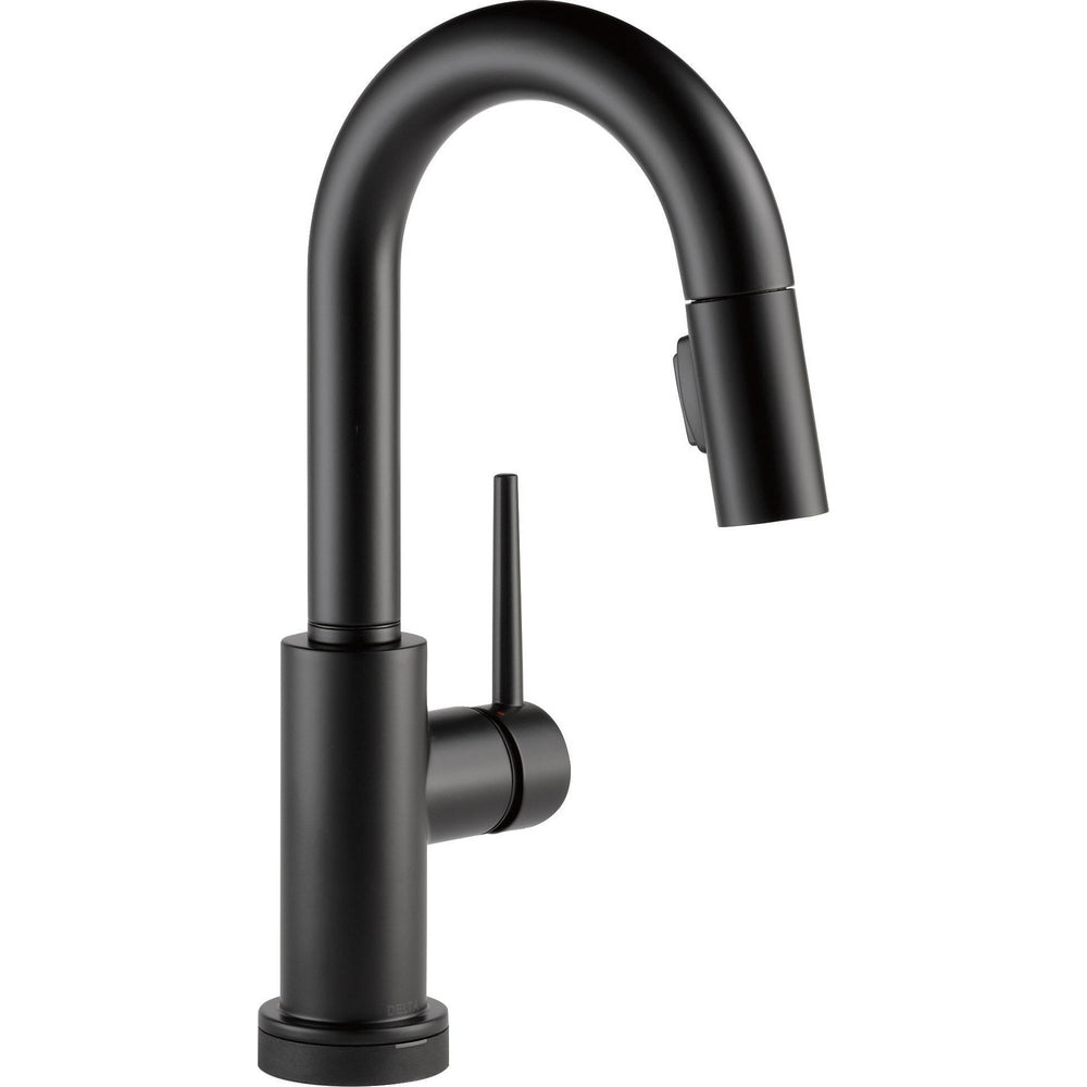Delta Trinsic Pull-Down Bar/Prep Faucet With T2O - Matte Black