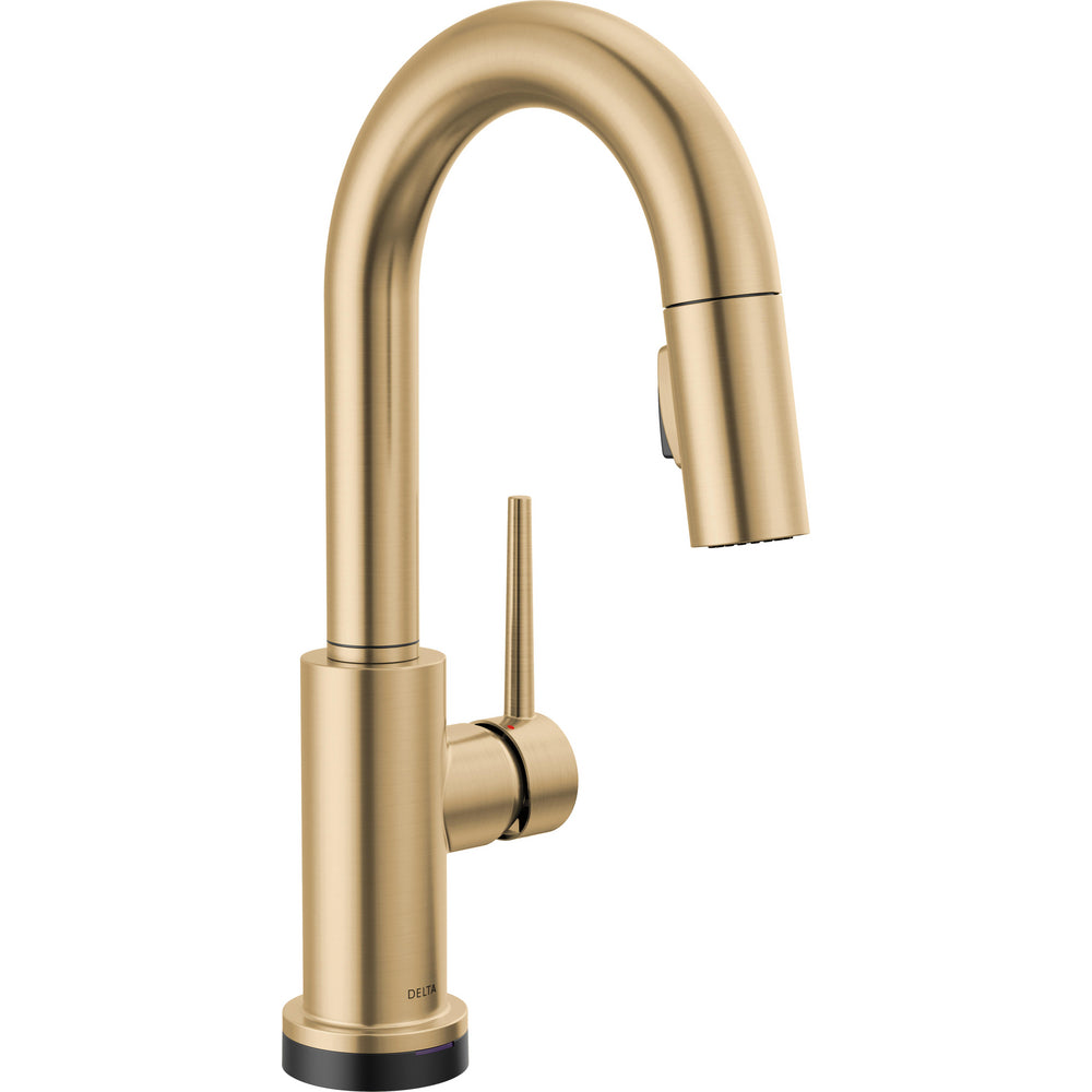 Delta Trinsic Bar Pulldown Touchless Kitchen Faucet - Champagne Bronze