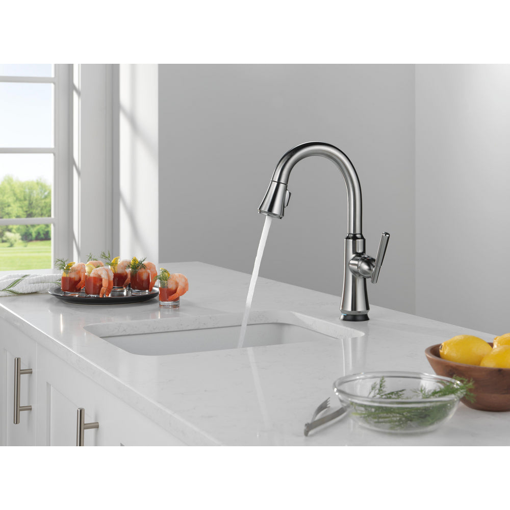 Delta Coranto Pulldown Touchless Kitchen Bar Faucet Ar - Arctic Stainless
