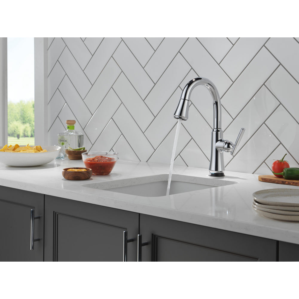 Delta Coranto Pulldown Touchless Kitchen Bar Faucet Ar - Chrome