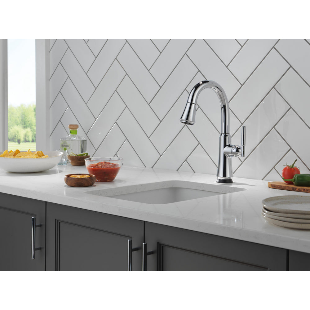 Delta Coranto Pulldown Touchless Kitchen Bar Faucet Ar - Chrome