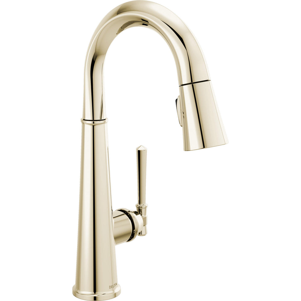 Delta Emmeline Pull-Down Bar/Prep Faucet 1L - Polished Nickel