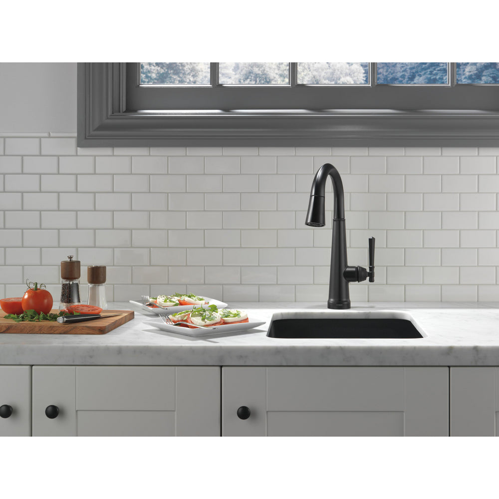 Delta Emmeline Touch2O Pull-Down Bar/Prep Faucet 1L - Matte Black