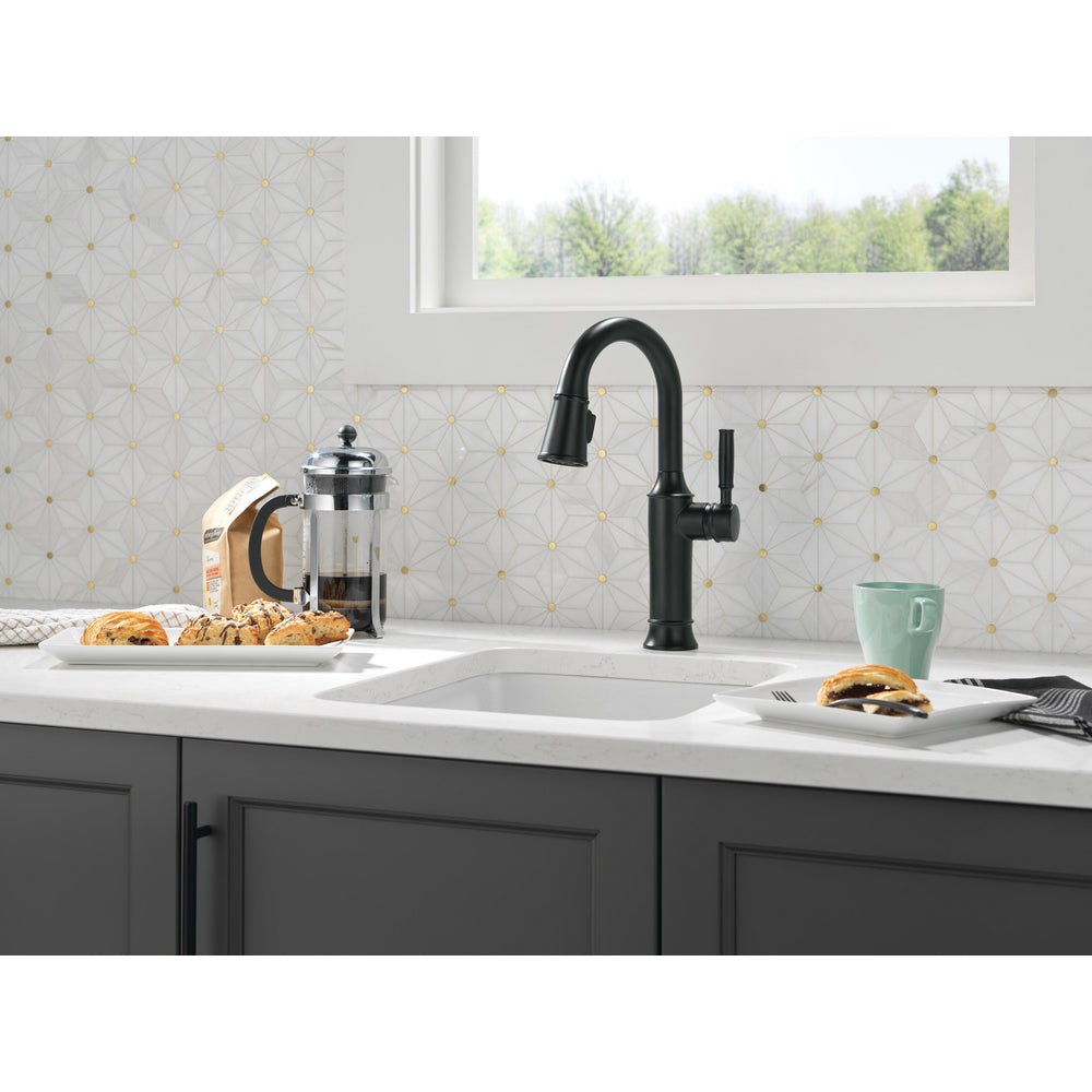 Delta Renaldi Single Handle Pull-Down Bar / Prep Faucet