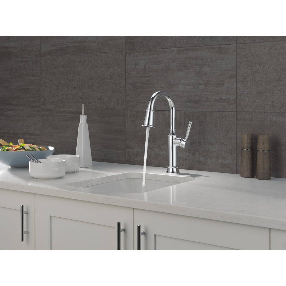 Delta Renaldi Single Handle Pull-Down Bar / Prep Faucet