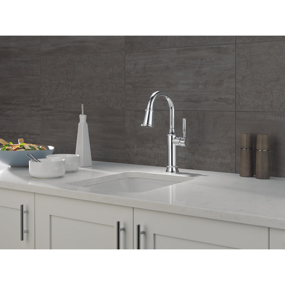 Delta Renaldi Single Handle Pull-Down Bar / Prep Faucet
