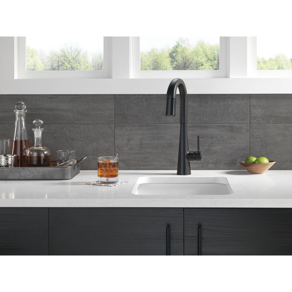 Delta Monrovia Bar Prep Pulldown - Matte Black
