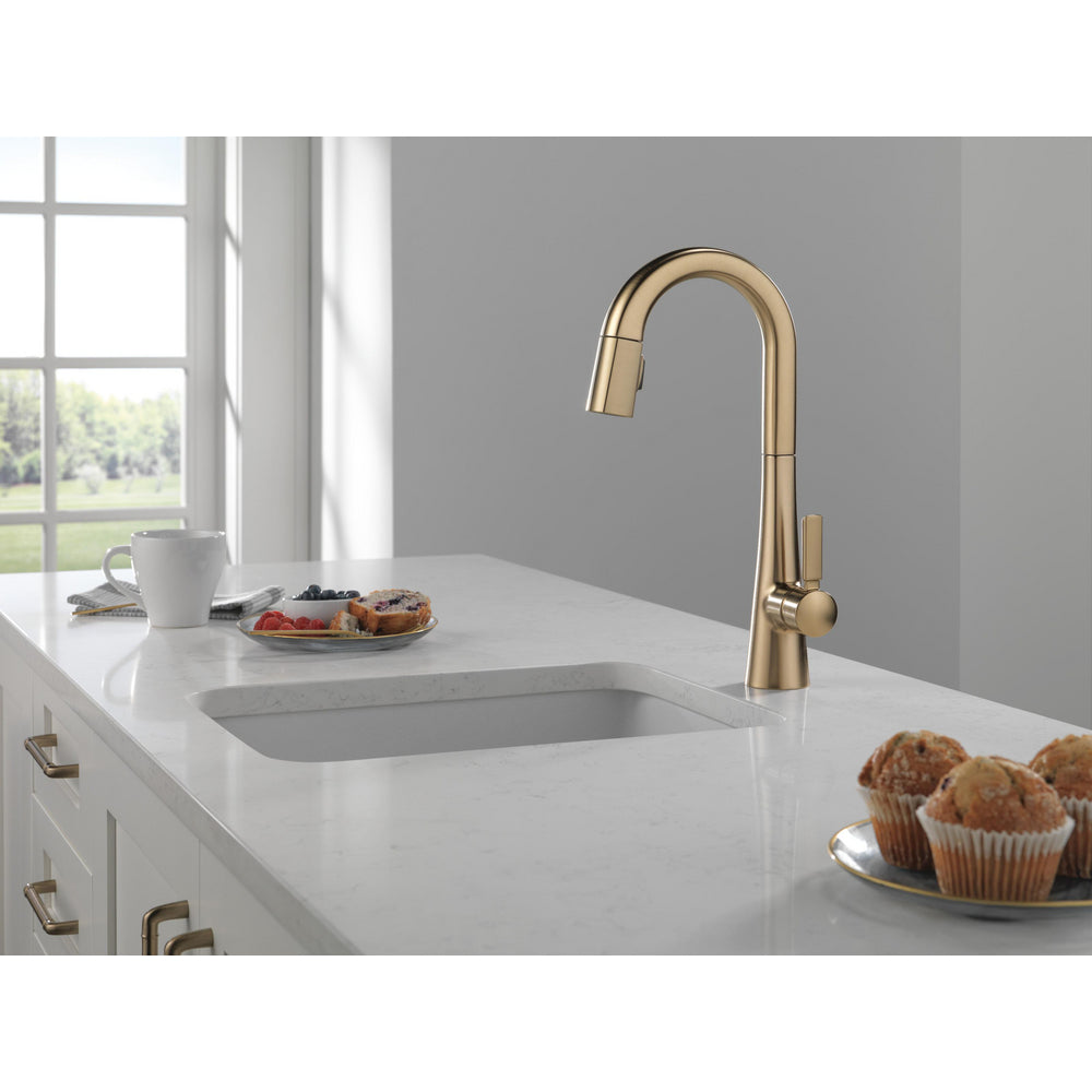 Delta Monrovia Bar Prep Pulldown - Champagne Bronze
