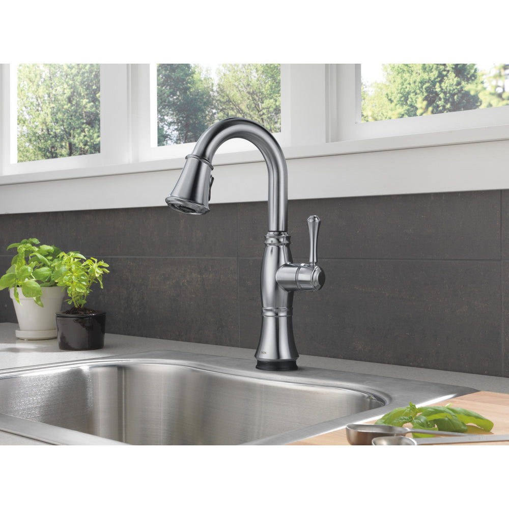 Delta Cassidy Touch2O Pull-Down Bar/Prep Faucet 1L - Arctic Stainless