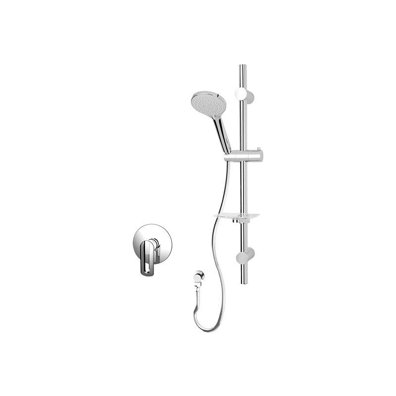 Rubi Myrto 1/2" Pressure Balance Shower Set Chrome RMY77K02CC