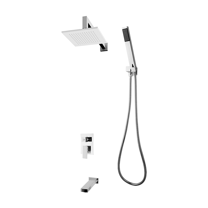 Rubi Quatro 1/2" Pressure Balance Shower Set Chrome RQT79K01CC