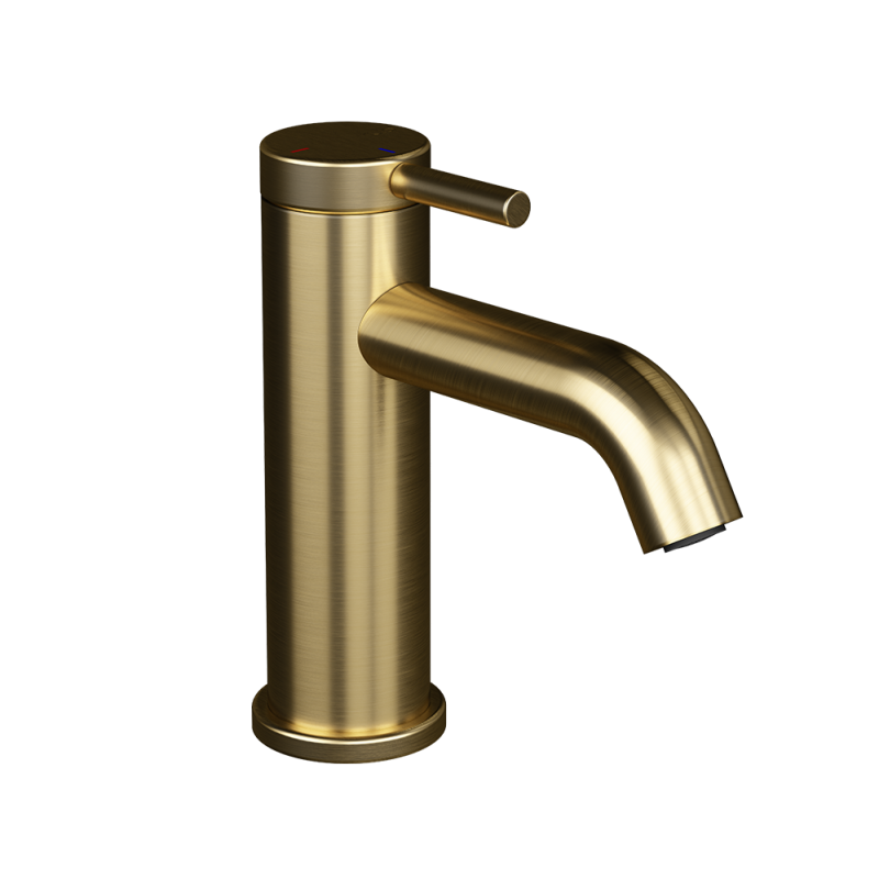 Rubi Vertigo Single-Hole Bathroom Faucet Without Drain Brushed Gold RVT11WDOR