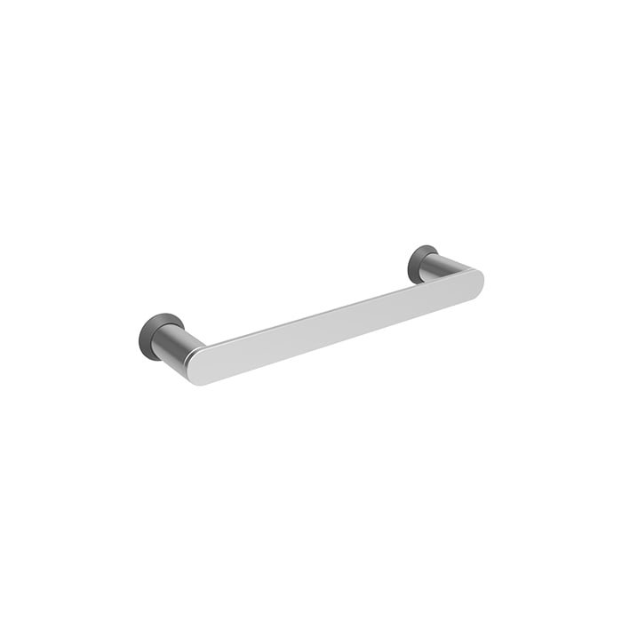 Baril PROFILE B46 12" Single Towel Bar A46-6012-00 in Chrome / Smokey