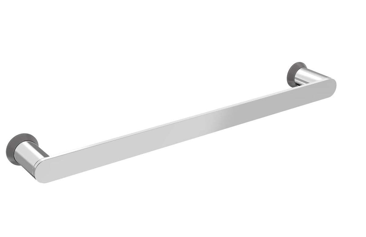 Baril PROFILE B46 18" Single Towel Bar A46-6018-00 in Chrome / Smokey