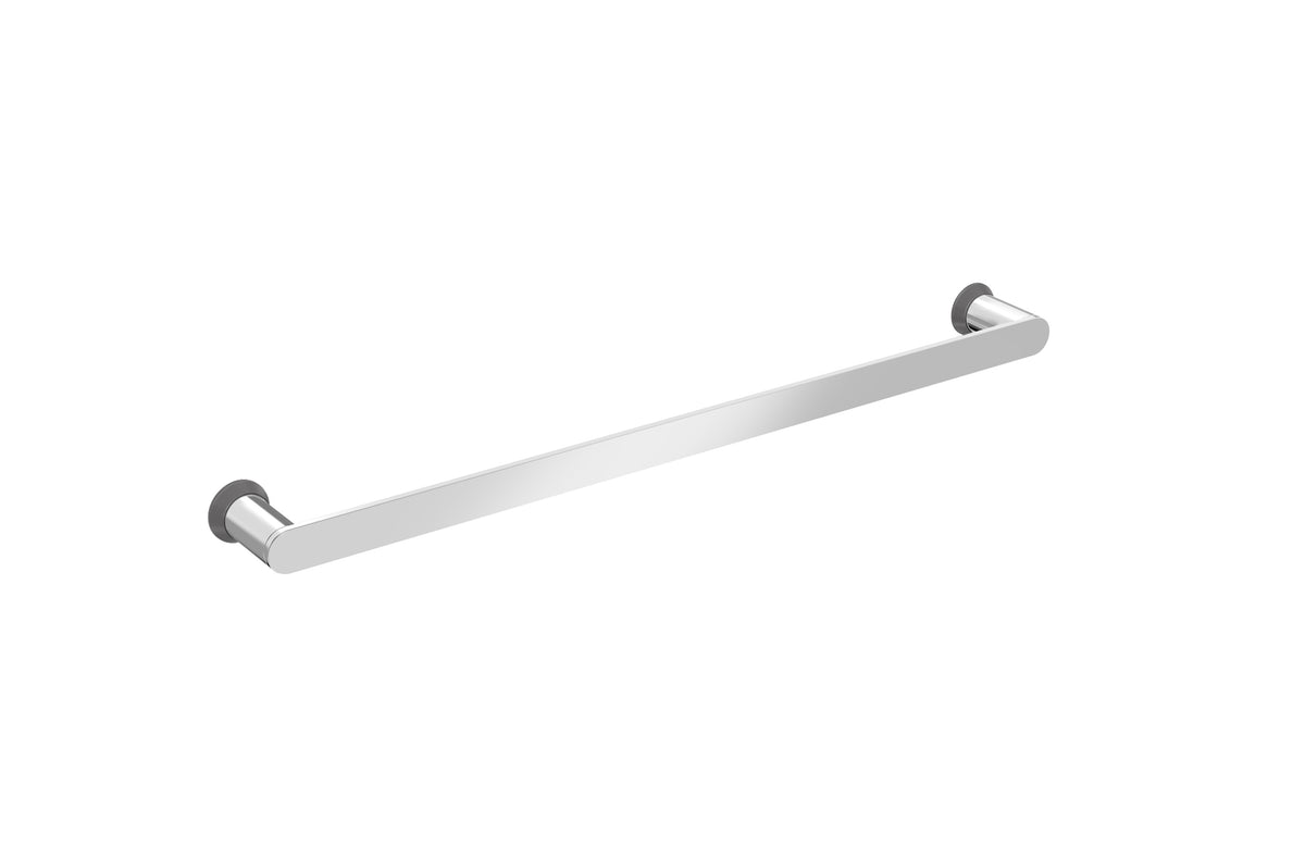 Baril PROFILE B46 24" Single Towel Bar A46-6024-00 in Chrome / Smokey