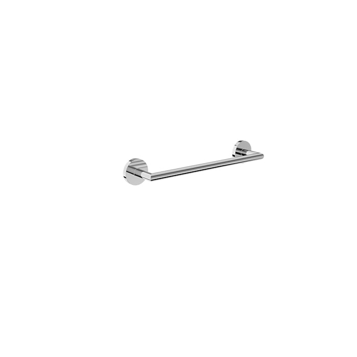 Baril ZIP B66 12" Single Towel Bar A66-6012-00 – Chrome photo (photo shows Chrome; shown for finishes Baril has not photographed)
