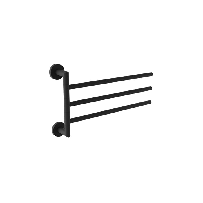 Baril ZIP B66 Triple Towel Bar A66-6315-00 in Matte Black