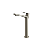 Aquabrass Solo Bamboo Tall Single-hole Lavatory Faucet 5020 in brushed black chrome