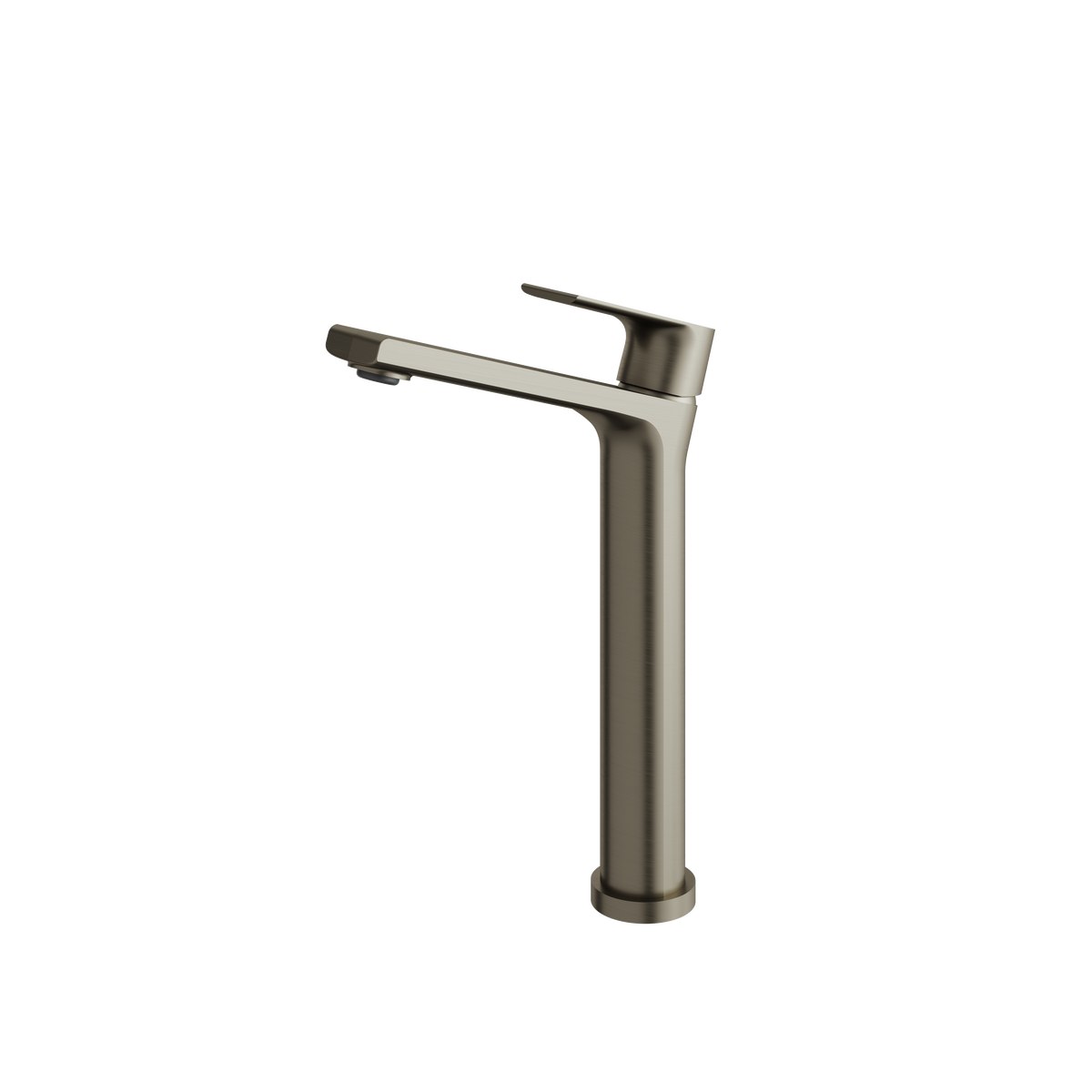 Aquabrass Solo Bamboo Tall Single-hole Lavatory Faucet 5020 in brushed black chrome
