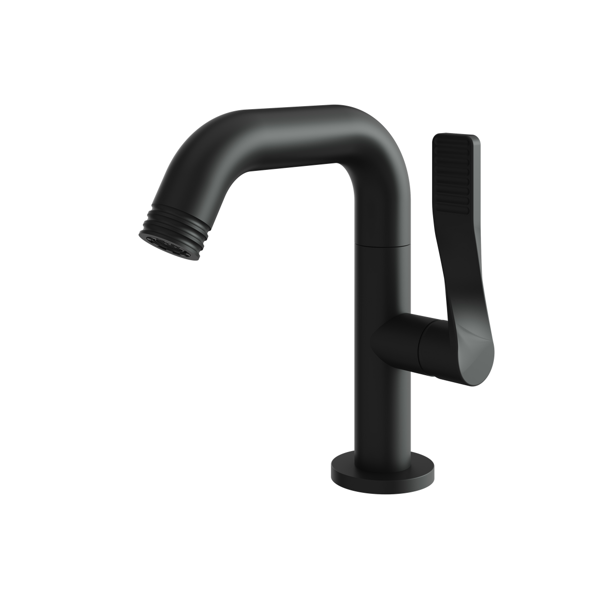 Aquabrass Solo Tubo Single-hole Lavatory Faucet 12014 in black
