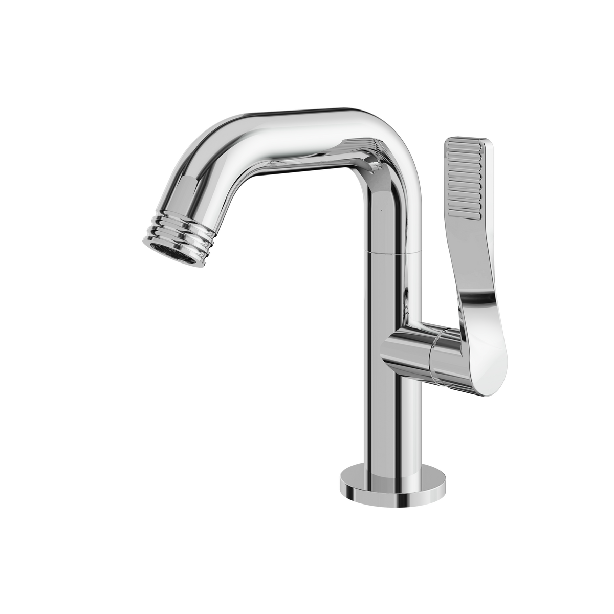 Aquabrass Solo Tubo Single-hole Lavatory Faucet 12014 in polished chrome