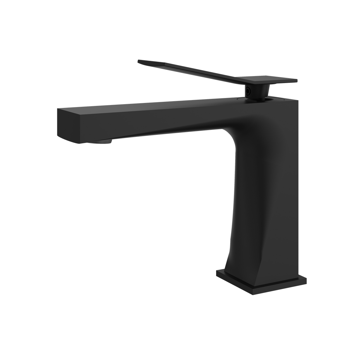 Aquabrass Chicane Single-hole Lavatory Faucet 19014 in black