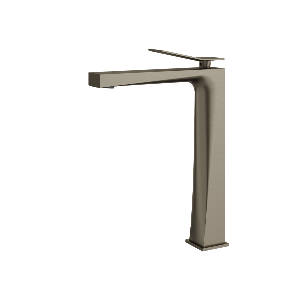 Aquabrass Chicane Tall Single-hole Lavatory Faucet 19020 in brushed black chrome