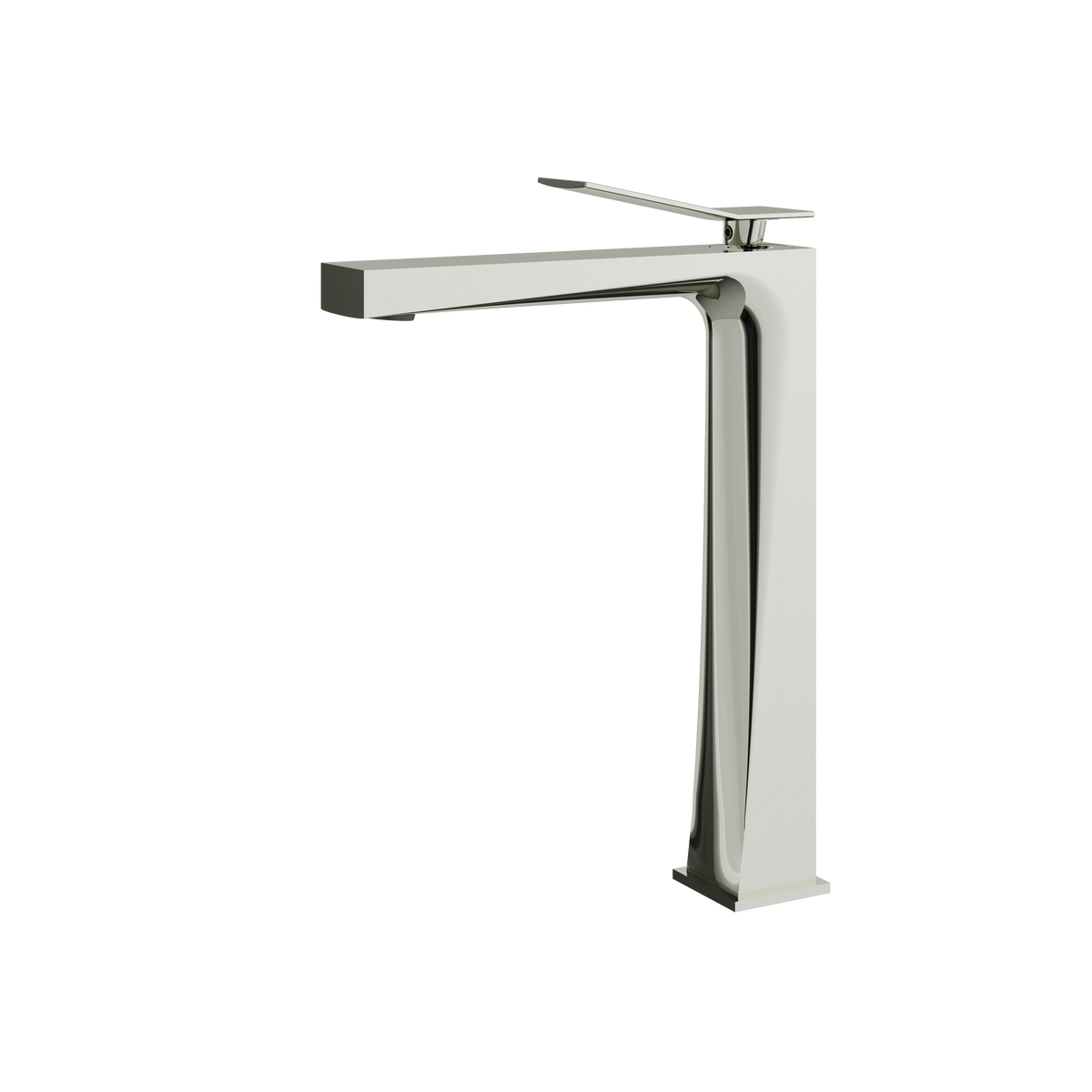 Aquabrass Chicane Tall Single-hole Lavatory Faucet 19020 in polished nickel