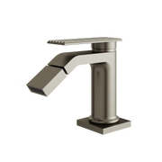 Aquabrass Tosca Single-hole Bidet with Swivel Spray 34124 in brushed black chrome