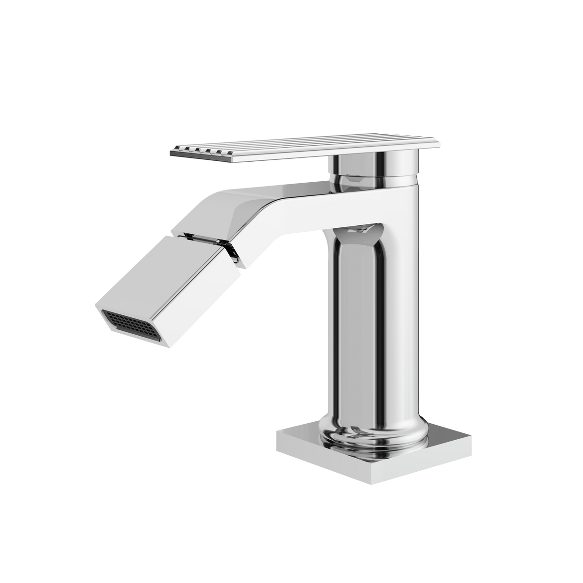 Aquabrass Tosca Single-hole Bidet with Swivel Spray 34124 in polished chrome