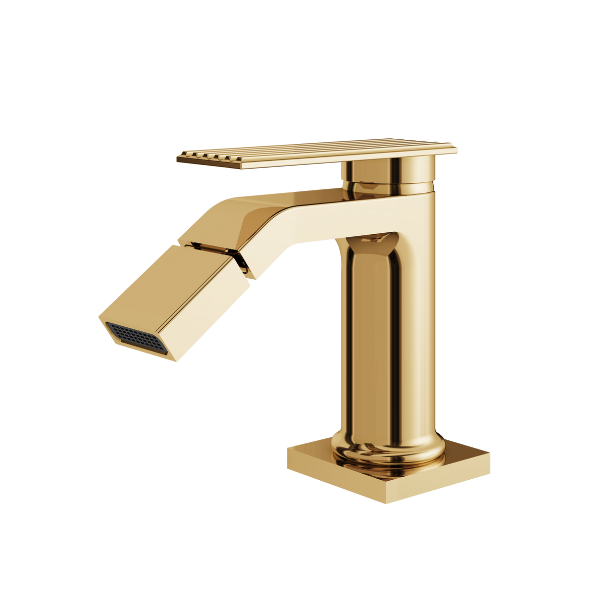 Aquabrass Tosca Single-hole Bidet with Swivel Spray 34124 in polished gold