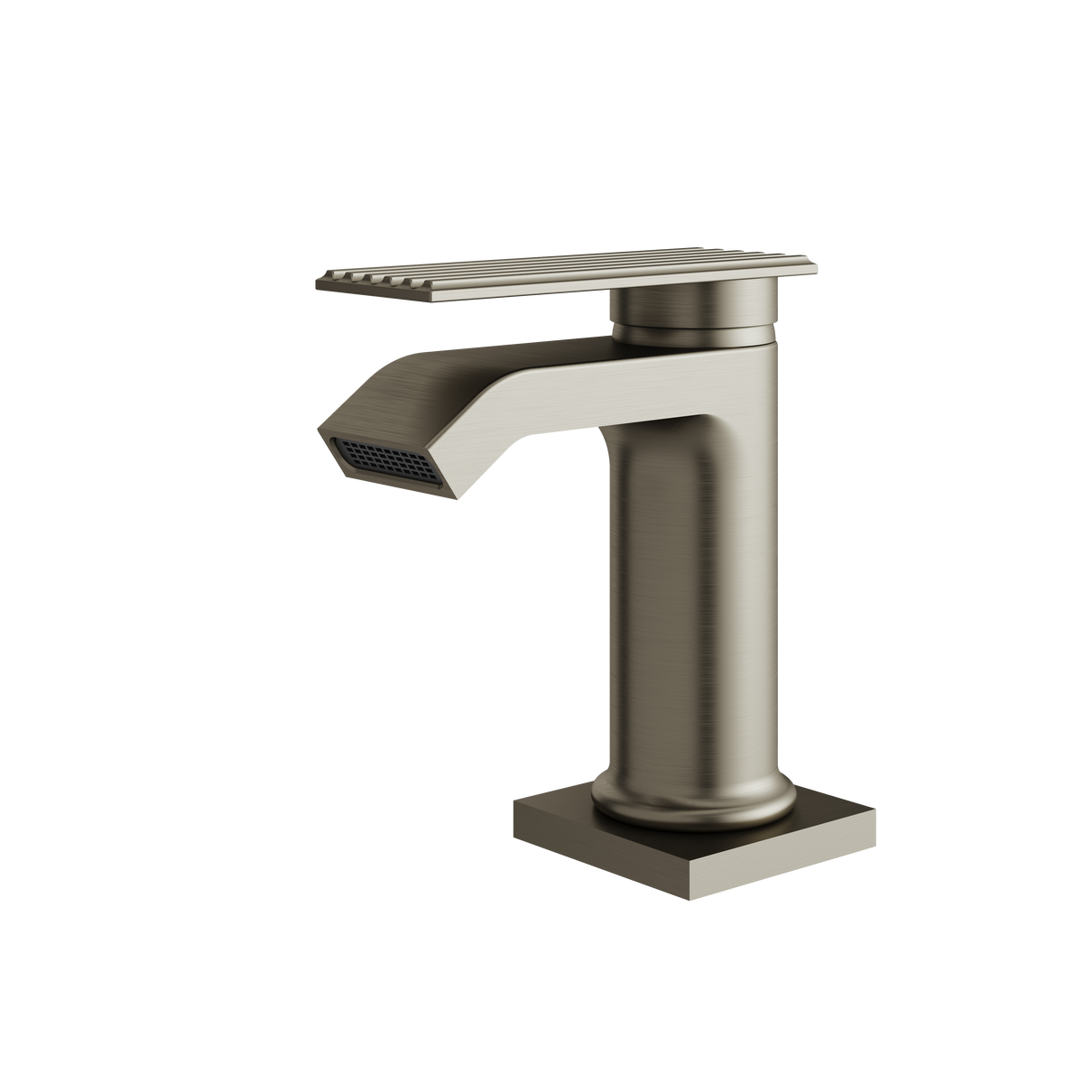 Aquabrass Tosca Short Single-hole Lavatory Faucet 34144 in brushed black chrome