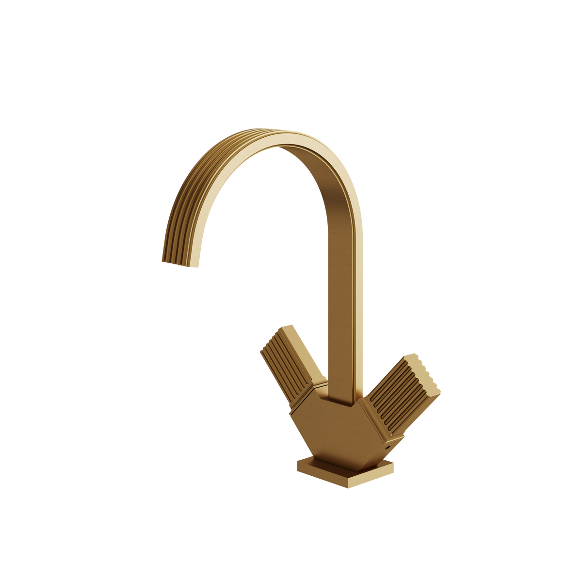 Aquabrass Tosca Single-hole Lavatory Faucet 34714PB in brushed gold