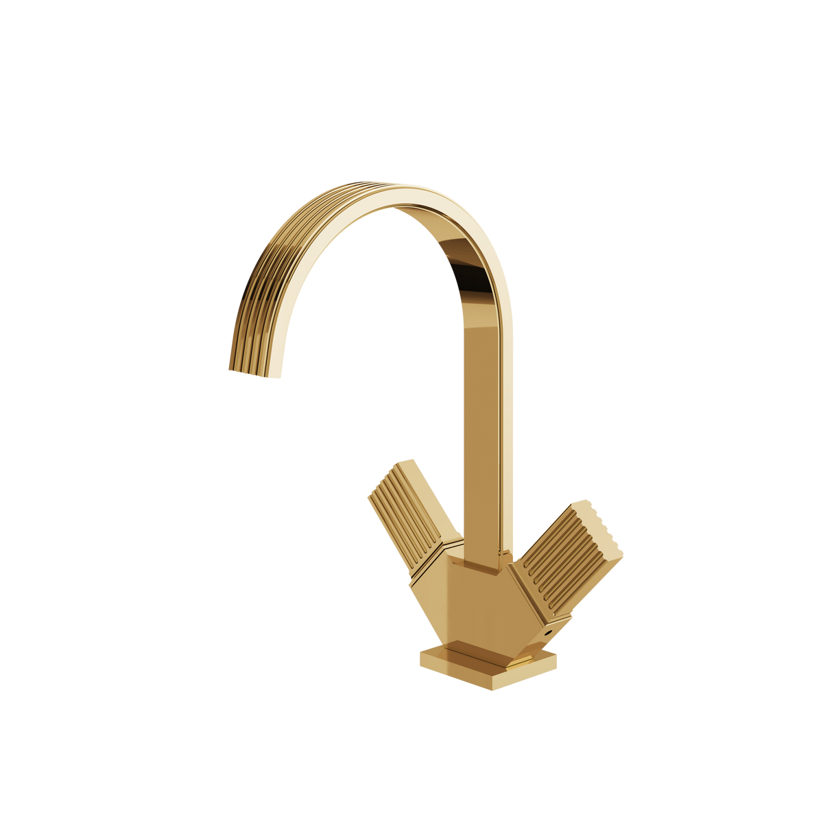 Aquabrass Tosca Single-hole Lavatory Faucet 34714PB in polished gold