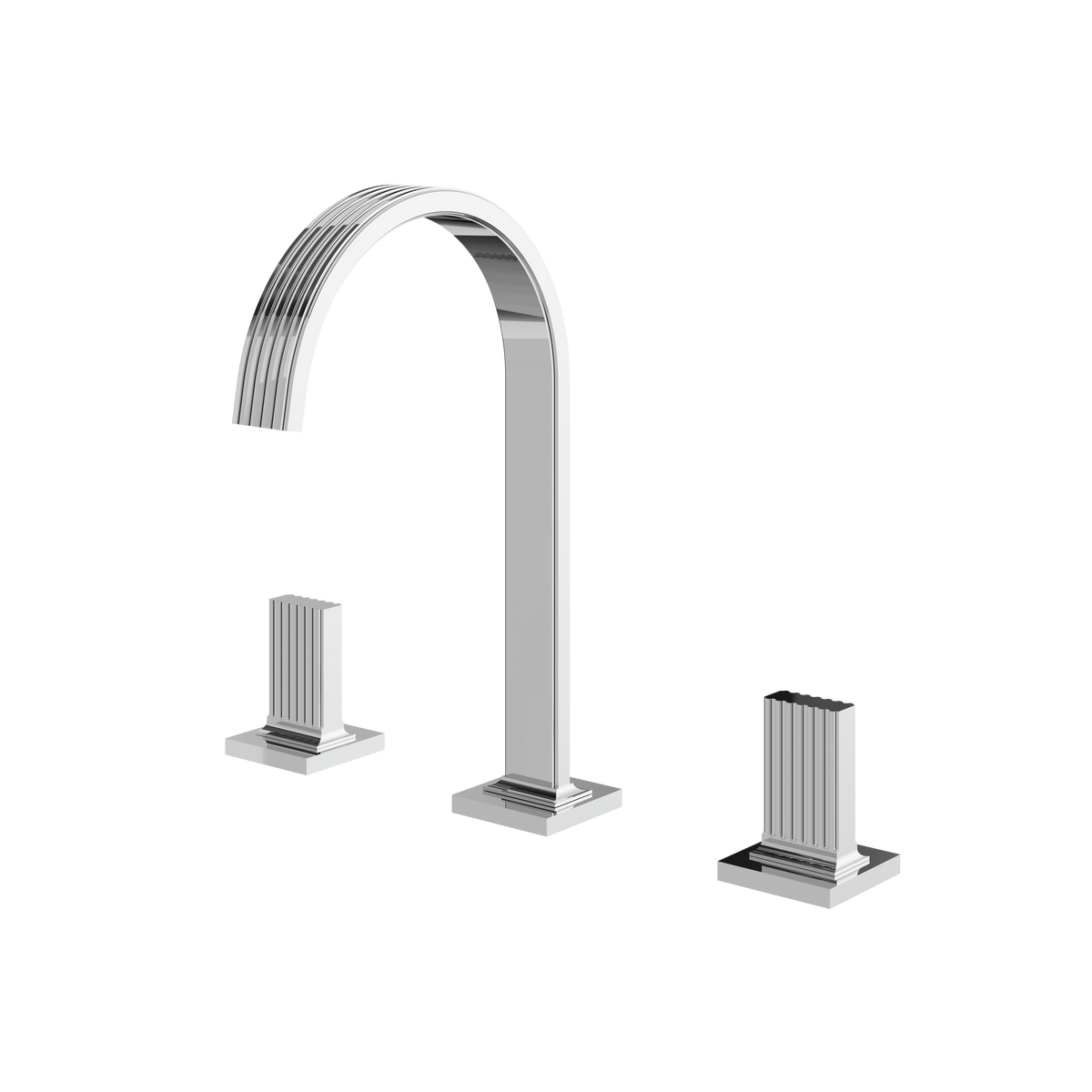 Aquabrass Tosca Widespread Lavatory Faucet 34716PB in polished chrome