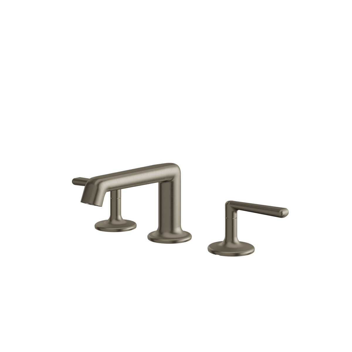 Aquabrass Forum Widespread Lavatory Faucet 42016 in brushed black chrome