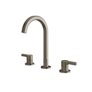 Aquabrass Ariston Widespread Lavatory Faucet 47016 in brushed black chrome