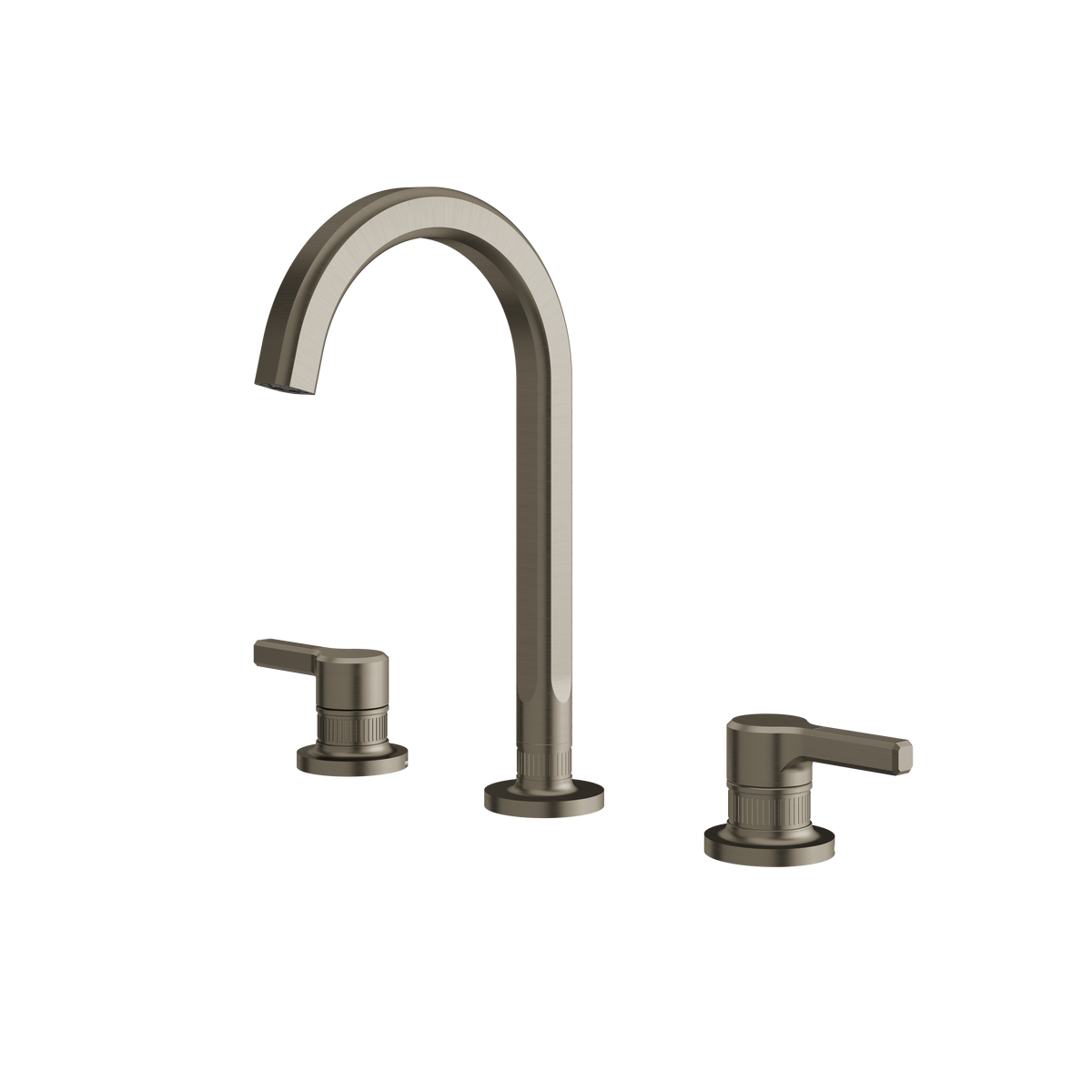 Aquabrass Ariston Widespread Lavatory Faucet 47016 in brushed black chrome