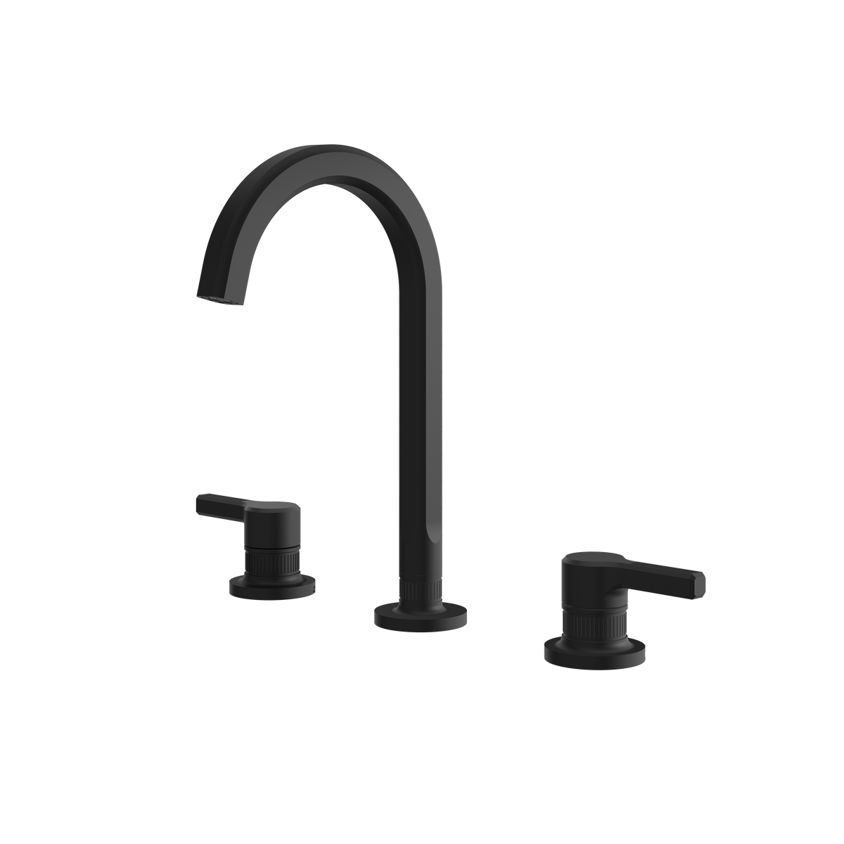 Aquabrass Ariston Widespread Lavatory Faucet 47016 in black