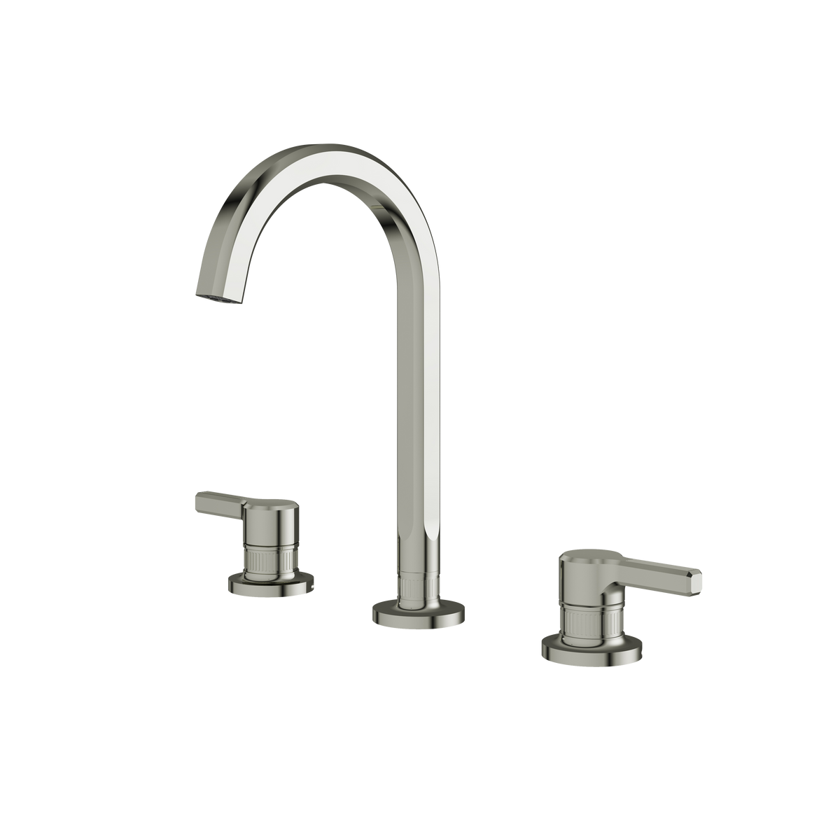 Aquabrass Ariston Widespread Lavatory Faucet 47016 in polished nickel