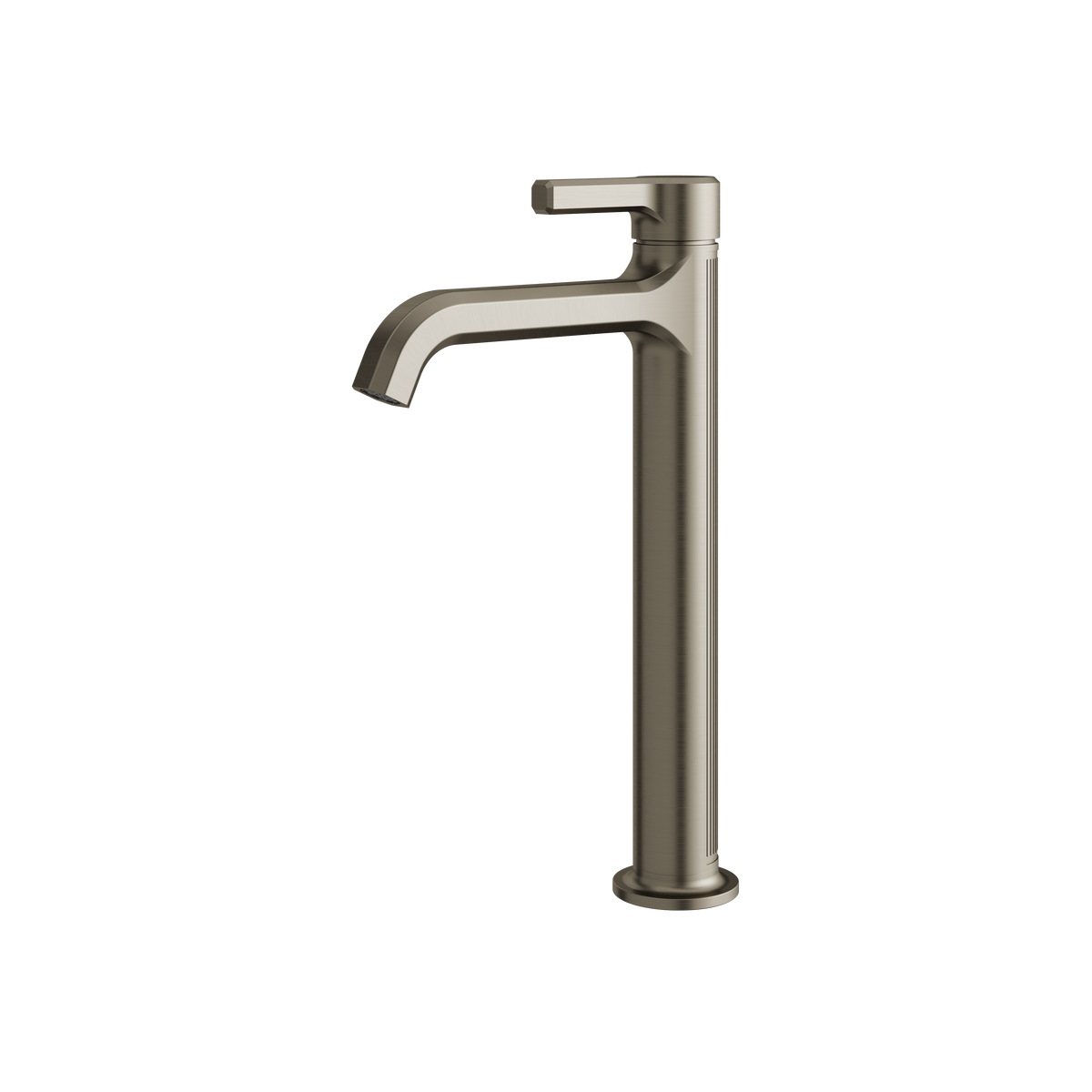 Aquabrass Ariston Tall Single-hole Lavatory Faucet 47020 in brushed black chrome