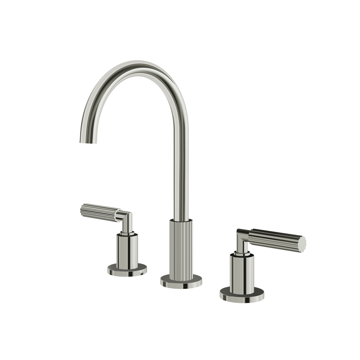 Aquabrass Montebello Widespread Lavatory Faucet 49016 in polished nickel