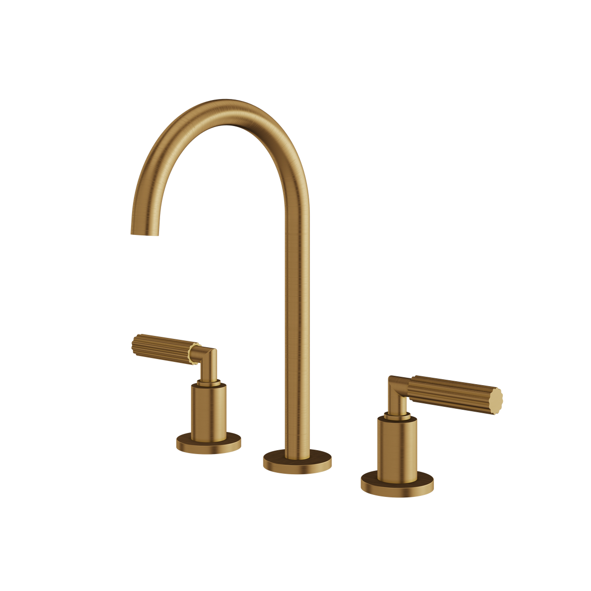Aquabrass Montecarlo Widespread Lavatory Faucet 50016 in brushed gold