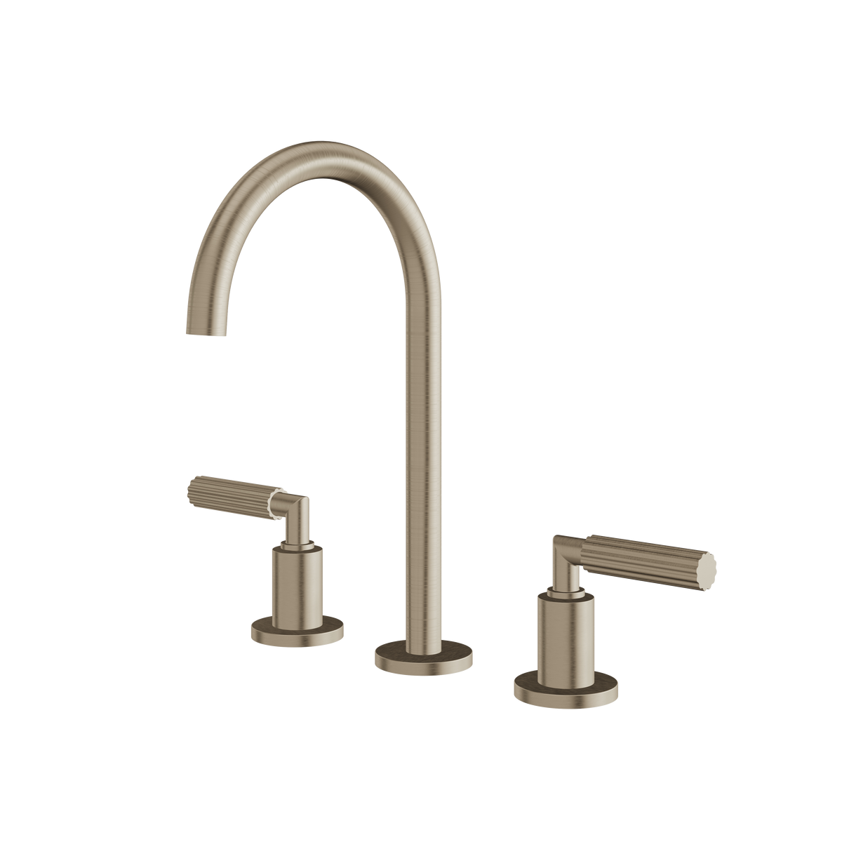 Aquabrass Montecarlo Widespread Lavatory Faucet 50016 in brushed nickel