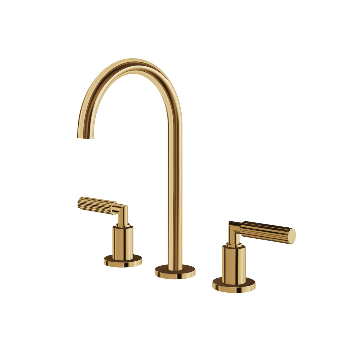 Aquabrass Montecarlo Widespread Lavatory Faucet 50016 in polished gold
