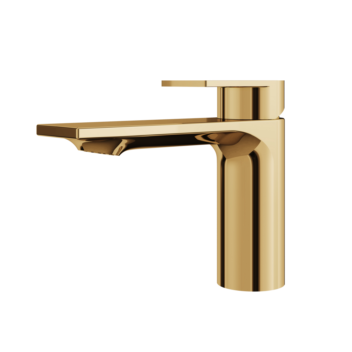 Aquabrass Alpha Single-hole Lavatory Faucet 92014 in polished gold
