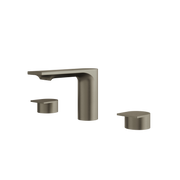Aquabrass Alpha Widespread Lavatory Faucet 92016 in brushed black chrome