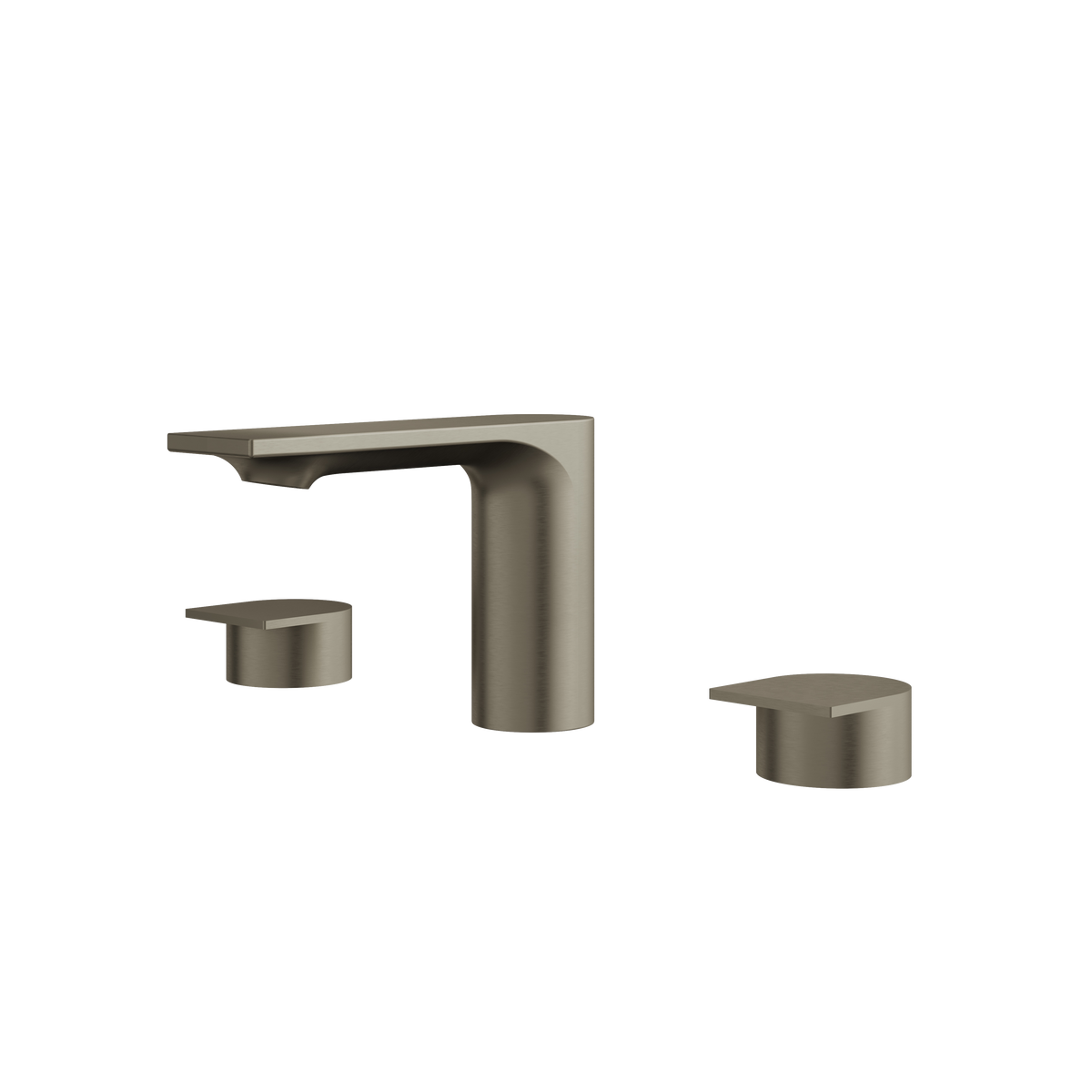 Aquabrass Alpha Widespread Lavatory Faucet 92016 in brushed black chrome